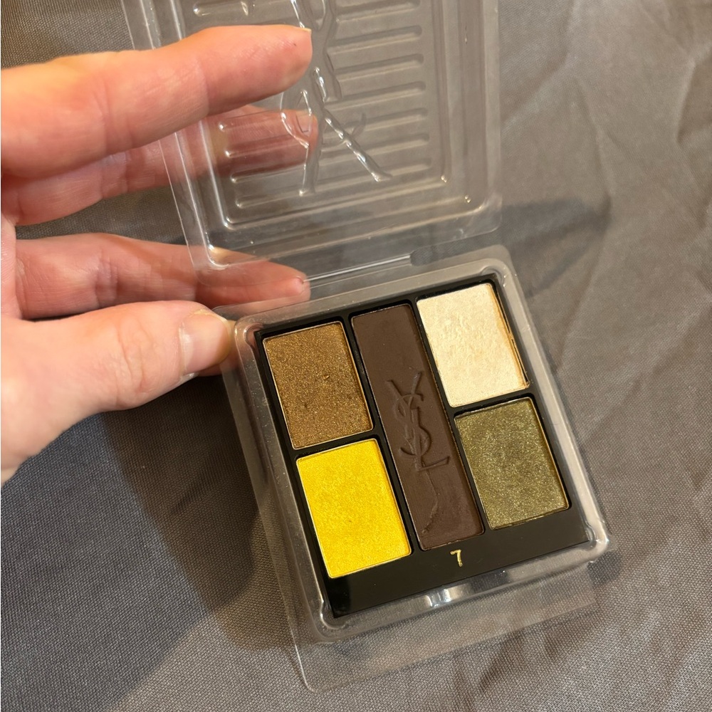 YSL Eyeshadow Palette 5 Colour Harmony for Eyes 7 Bronze Gold Eye Makeup Set